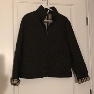 Burberry quilted zip jacket